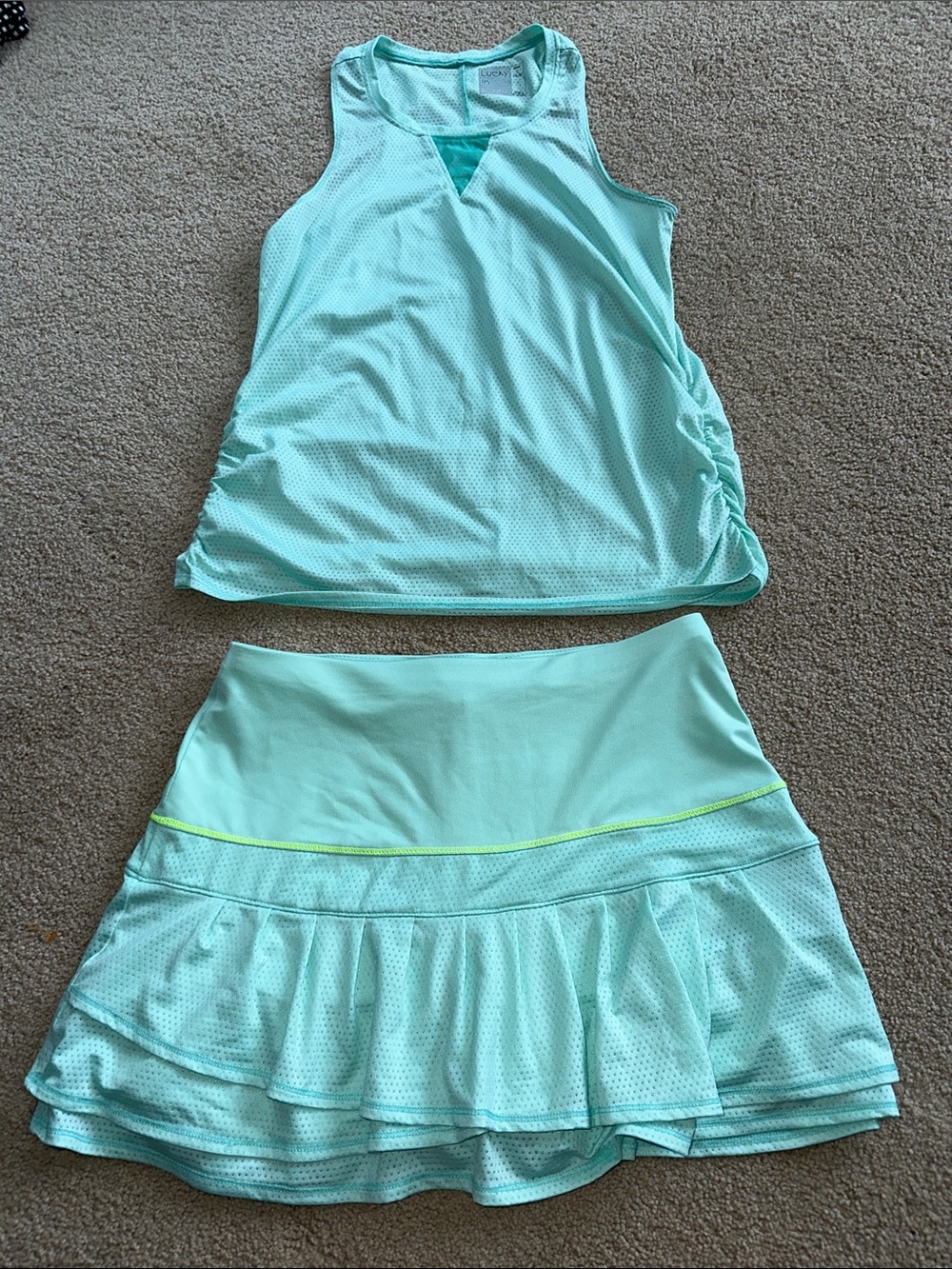 Lucky in love top and skort set